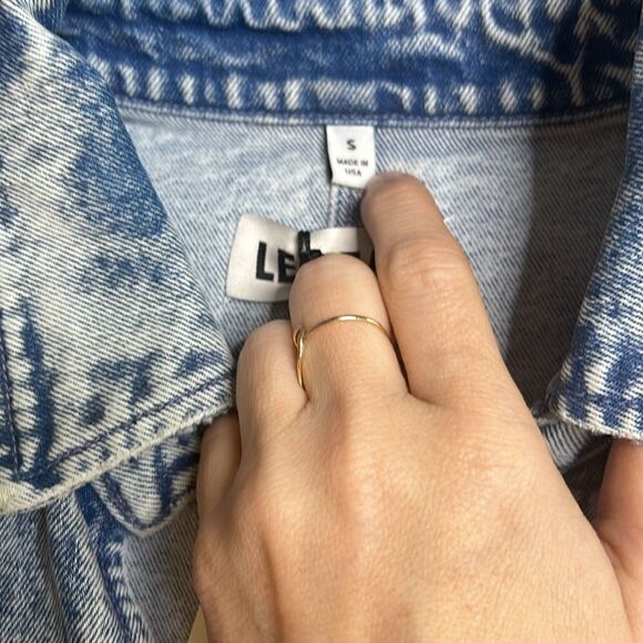 NWT LE JEAN
Koko Cut-Out Denim Shirt Dress S - Picture 6 of 8